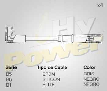 CABLE BUJIA CHEVROLET 4 CIL...